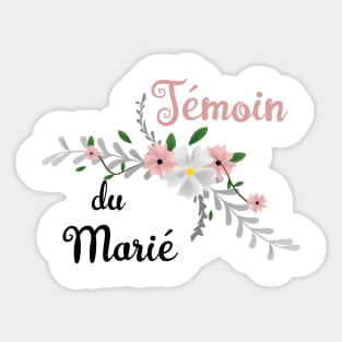 Témoin du Marié Sticker